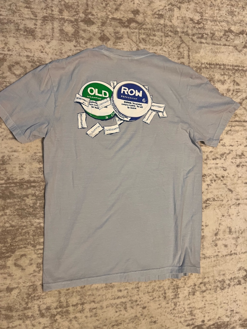 Old Row Light Blue Pouch Graphic Tee